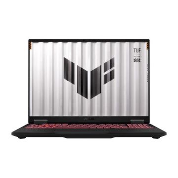 Laptop Gaming ASUS TUF A16 FA608WV cu procesor AMD Ryzen™ AI 9 HX 370 pana la 5.1GHz, 16'', 2.5K, WQXGA, IPS, 165Hz, 16GB RAM LPDDR5X, 1TB SSD, NVIDIA® GeForce RTX™ 4060 pana la 8GB GDDR6, No OS, Jaeger Gray