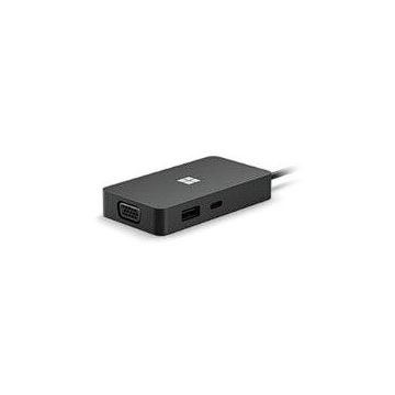 Microsoft Multiport Microsoft Surface USB-C Travel Hub COMM 1E4-00004, HDMI 2.0, VGA, Gigabit Ethernet, Negru