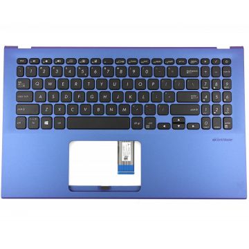 Tastatura Asus VivoBook X512DK Neagra cu Palmrest Albastru