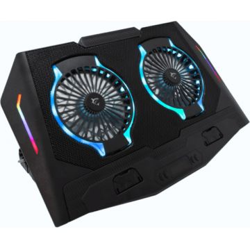 Stand/Cooler notebook White Shark ICE SHADOW, max. 17.3 inch, Black