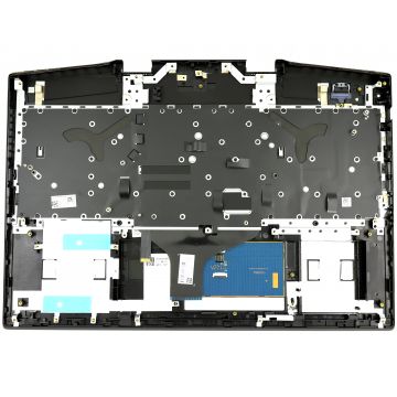 Tastatura HP TPN C144 Neagra cu Palmrest negru si Touchpad iluminata RGB backlit