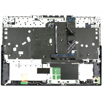 Tastatura Lenovo 5CB1C74837 Neagra cu Palmrest Albastru cu TouchPad iluminata backlit