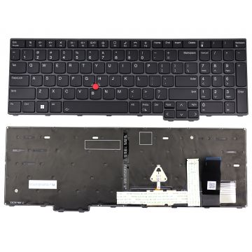 Tastatura Lenovo ThinkPad P16s Gen 2 Type 21HK Neagra cu TrackPoint iluminata backlit