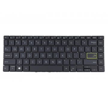 Tastatura Neagra Asus VivoBook S14 S433EA iluminata layout US fara rama enter mic