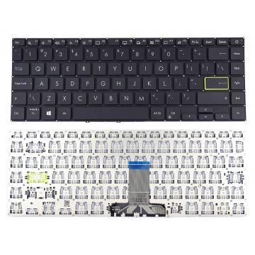 Tastatura Neagra Asus VivoBook S14 X413 layout US fara rama enter mic