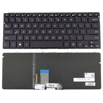 Tastatura Neagra Asus ZenBook UX410UA iluminata layout US fara rama enter mic