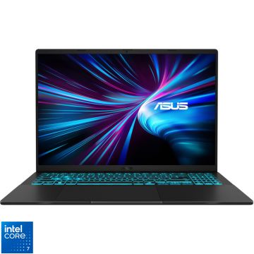 Laptop ASUS 16'' V3607VU, WUXGA 144Hz, Procesor Intel® Core™ 7 240H (24M Cache, up to 5.20 GHz), 16GB DDR5, 1TB SSD, GeForce RTX 4050 6GB, No OS, Black