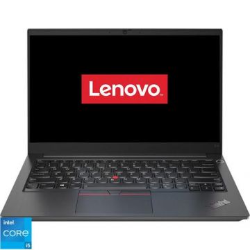 Laptop Lenovo ThinkPad E14 Gen 2 (Procesor Intel® Core™ i5-1135G7 (8M Cache, up to 4.20 GHz) 14inch FHD, 8GB, 256GB SSD, Intel® Iris Xe Graphics, Win 11 Pro, Negru)