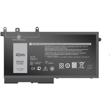Acumulator notebook DELL Baterie Dell Inspiron 15 5538 Li-Polymer 3 celule 11.4V 3500mAh