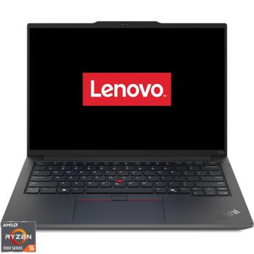 Laptop Lenovo 14'' ThinkPad E14 Gen 6, WUXGA IPS, Procesor AMD Ryzen™ 5 7535HS (16M Cache, up to 4.55 GHz), 16GB DDR5, 512GB SSD, AMD Radeon 660M, No OS, Black