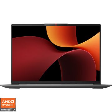 Laptop Lenovo 16'' IdeaPad Slim 5 16AHP9, 2K OLED 120Hz, Procesor AMD Ryzen™ 7 8845HS (16M Cache, up to 5.1 GHz), 32GB LPDDR5X, 1TB SSD, AMD Radeon 780M, No OS, Cloud Grey
