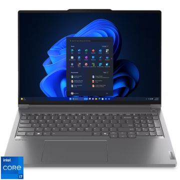 Laptop Lenovo 16'' ThinkBook 16p G5 IRX, WQXGA IPS, Procesor Intel® Core™ i7 14650HX (30M Cache, up to 5.20 GHz), 32GB DDR5, 1TB SSD, GeForce RTX 4060 8GB, Win 11 Pro, Storm Grey