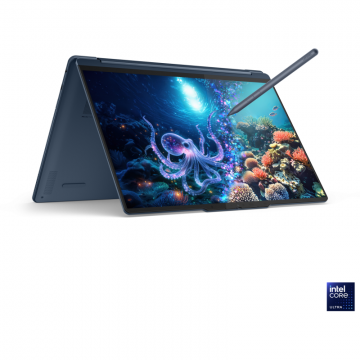 Laptop Yoga 9 2in1 14inch 2.8K Intel Core Ultra 7 258V 32GB 1TB UMA Windows 11 Home Albastru