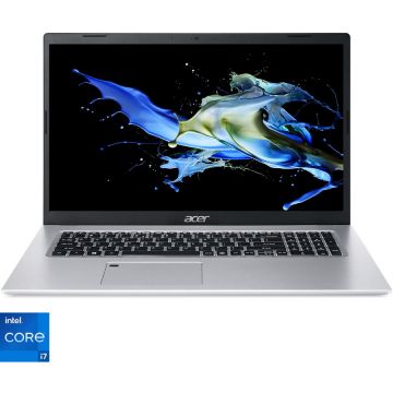 Laptop Acer Aspire A517-52 cu procesor Intel® Core™ i7-1165G7, 17.3 FHD IPS, 24GB DDR4, 512GB SSD, Intel® Iris® Xe Graphics, No OS, Silver