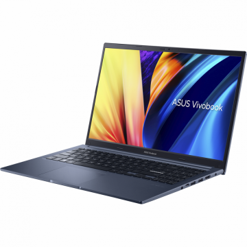 Laptop ASUS VivoBook 15 X1502ZA-BQ418, Intel Core i7-1260P, 15.6inch, RAM 16GB, SSD 512GB, Intel Iris Xe Graphics, No OS, Quiet Blue