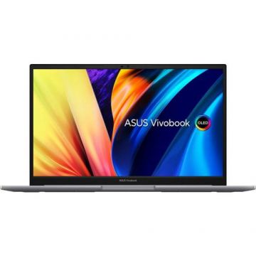 Laptop Asus Vivobook S 15 OLED K3502ZA (Procesor Intel® Core™ i5-12500H (18M Cache, up to 4.50 GHz) 15.6inch 2.8K 120Hz, 16GB, 512GB SSD, Intel Iris Xe Graphics, Win 11 Home, Gri)