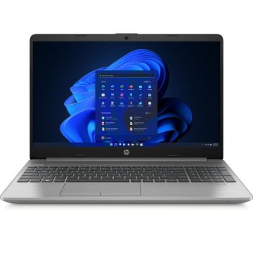 Laptop HP 250 G9 cu procesor Intel Core i3-1215U pana la 4.4 GHz, 15.6 Full HD, 8GB, 256GB SSD, Intel UHD Graphics, FreeDOS, Asteroid Silver