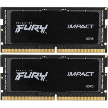 Memorie Laptop FURY Impact, 64GB, DDR5, 4800MHz, CL38, 1.1v, Dual Channel Kit