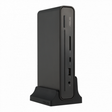 Asus Dock USB-C, Asus DC300, 1x DisplayPort, 1x HDMI, Ethernet LAN, Negru