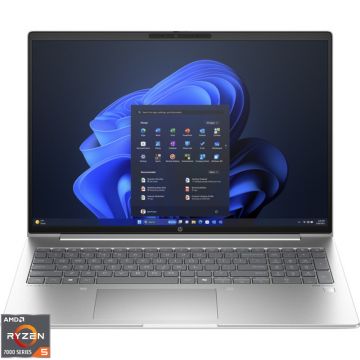 Laptop HP 16'' ProBook 465 G11, WUXGA IPS, Procesor AMD Ryzen™ 5 7535U (16M Cache, up to 4.55 GHz), 16GB DDR5, 512GB SSD, AMD Radeon 660M, Win 11 Pro, Silver