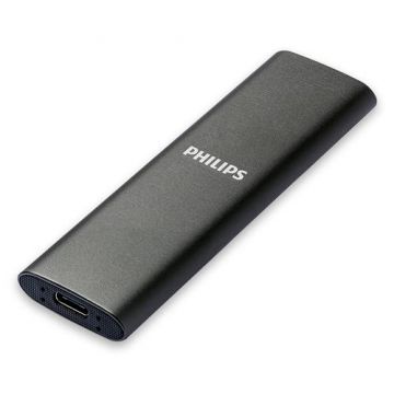 SSD Extern Philips FM25SS030P/00, 250 GB, USB Type-C (Gri)