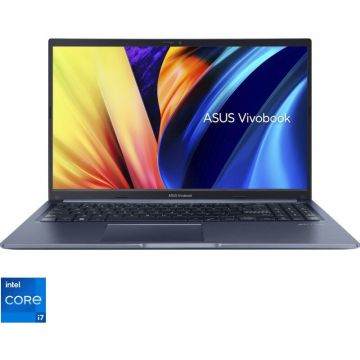 Asus Laptop Asus Vivobook 15 , X1502VA-BQ545, 15.6-inch, FHD (1920 x 1080) 16:9 aspect ratio, Intel® Core™ i7-13620H Processor 2.4 GHz (24MB Cache, up to 4.9 GHz, 10 cores, 16 Threads), 16GBRAM DDR4, 512GB, 60Hz, fara OS, Albastru inchis