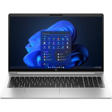 HP Laptop HP ProBook 455 G10, 15.6'', AMD Ryzen™ 7 7730U pana la 4.5GHz, Full HD, IPS, 16GB DDR4 RAM, 512GB SSD, AMD Radeon™ Graphics, Windows 11 Pro, Argintiu