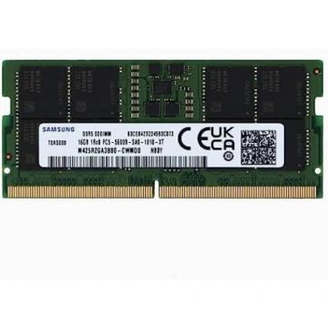 Memorie Notebook Samsung M425R2GA3BB0-CWM, sodimm DDR5, pentru laptop, 16GB, 5600MHz, CL40, 262 pini, PC5-44800, bulk