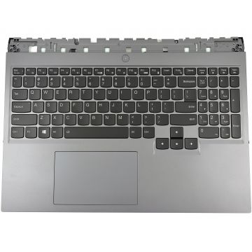 Tastatura Lenovo Legion 5 Pro 16ACH6H Type 82JQ Neagra cu Palmrest Gri cu TouchPad iluminata backlit