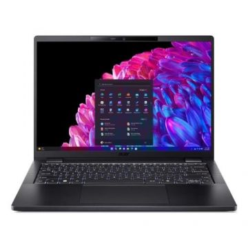 Laptop Acer TravelMate P6 TMP416-52 (Procesor Intel® Core™  7 155H (12M Cache, up to 5.00 GHz) 14inch WQXGA+, 32GB, 1TB SSD, Intel Arc Graphics, Windows 11 Pro, Negru)
