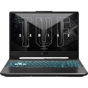 Laptop Gaming ASUS TUF A15 FA506NC (Procesor AMD Ryzen™ 5 7535HS (16M Cache, up to 4.55 GHz) 15.6inch FHD 144Hz, 16GB, 1TB SSD, nVidia GeForce RTX 3050 @4GB, Negru)