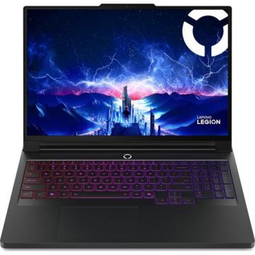 Laptop Gaming Lenovo Legion Pro 7 16IAX10H (Procesor Intel® Core™ Ultra 9 275HX (36M Cache, up to 5.40 GHz), 16inch WQXGA OLED 240Hz G-Sync, 32GB DDR5, 1TB SSD, NVIDIA GeForce RTX 5080 @16GB, Negru)