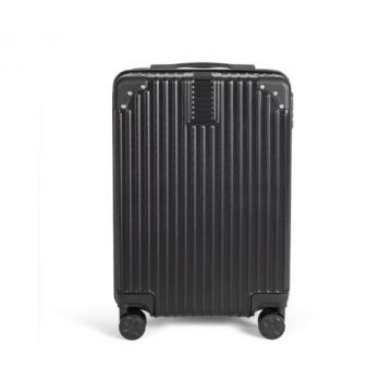Valiza de cabina cu roti pivotante Livoo VOY007, carcasa rezistenta din ABS (Negru)