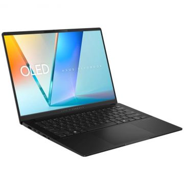 Asus Laptop ASUS Vivobook S 14 OLED, IntelCore Ultra 7 258V ,14.0, 3K, 32GB LPDDR5X, SSD 1TB, Intel Arc Graphics, Windows 11, Negru