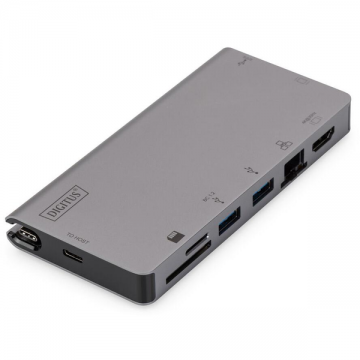 Digitus Docking station de călătorie multiport Digitus DA-70877, gri