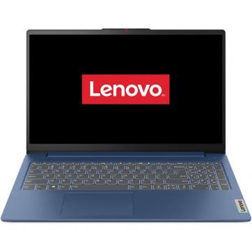 Laptop Lenovo IdeaPad Slim 3 15ABR8 (Procesor AMD Ryzen™ 5 5625U (16M Cache, up to 4.3 GHz), 15.6inch FHD, 8GB DDR4, 512GB SSD, AMD Radeon Graphics, Albastru)