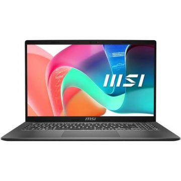 Laptop MSI Modern 15 F13MG (Procesor Intel® Core™ i5-1334U (12M Cache, up to 4.60 GHz) 15.6inch FHD, 8GB, 512GB SSD, Intel Graphics, Gri)