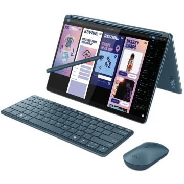 Lenovo Laptop Lenovo Yoga Book 9 13IMU9, Intel Core Ultra 7 155U, Hybrid (2-in-1), 33.8 cm (13.3), Touchscreen, 2.8K, 32 GB LPDDR5x-SDRAM, 512 GB SSD, Intel Graphics, Windows 11 Home, Teal Lenovo Laptop Lenovo Yoga Book 9 13IMU9, Intel Core Ultra 7 155U, Hybrid (2-in-1), 33.8 cm (13.3), Touchscreen, 2.8K, 32 GB LPDDR5x-SDRAM, 512 GB SSD, Intel Graphics, Windows 11 Home, Teal