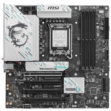 Placa de baza MSI B860M GAMING PLUS WIFI, Intel B860, LGA 1851, DDR5, mATX