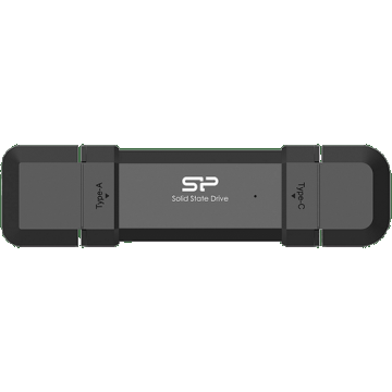 SSD, Silicon Power, 500 GB, USB 3.2 GEN 2, Flash NAND, Negru