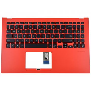 Tastatura Asus VivoBook S512UA Neagra cu Palmrest Rosu iluminata backlit