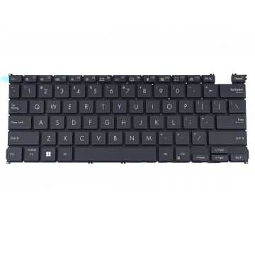 Tastatura Neagra Asus ZenBook 14 UX3402VA iluminata varianta cu 4 suruburi layout US fara rama enter mic