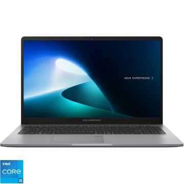 Laptop ASUS 15.6'' ExpertBook P1 P1503CVA, FHD, Procesor Intel® Core™ i5-13500H (18M Cache, up to 4.70 GHz), 16GB DDR5, 1TB SSD, Intel Integrated Graphics, No OS, Misty Grey