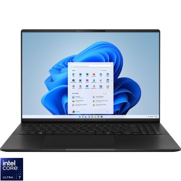 Laptop ASUS 16'' Vivobook S 16 OLED S5606CA, 3K 120Hz, Procesor Intel® Core™ Ultra 7 255H (24M Cache, up to 5.10 GHz), 16GB LPDDR5X, 1TB SSD, Intel Arc 140T, Win 11 Pro, Neutral Black