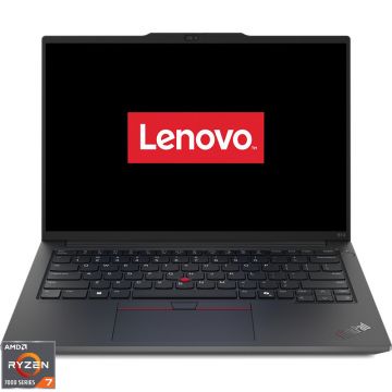 Laptop Lenovo 14'' ThinkPad E14 Gen 6, WUXGA IPS, Procesor AMD Ryzen™ 7 7735HS (16M Cache, up to 4.75 GHz), 32GB DDR5, 1TB SSD, AMD Radeon 680M, No OS, Black
