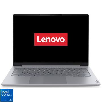 Laptop Lenovo 14'' ThinkBook 14 G8 IRL, WUXGA IPS, Procesor Intel® Core™ 5 210H (12M Cache, up to 4.80 GHz), 8GB DDR5, 512GB SSD, Intel Graphics, No OS, Arctic Grey