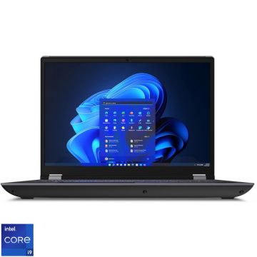 Laptop Lenovo 16'' ThinkPad P16 Gen 2, WQUXGA IPS, Procesor Intel® Core™ i9-13980HX (36M Cache, up to 5.60 GHz), 64GB DDR5, 2TB SSD, RTX 4000 Ada 12GB, Win 11 Pro, Storm Grey (Top) - Villi Black (Bottom)