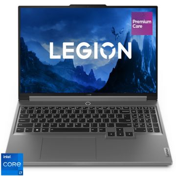 Laptop Lenovo Gaming 16'' Legion 5 16IRX9, WQXGA IPS 165Hz G-Sync, Procesor Intel® Core™ i7 14700HX (33M Cache, up to 5.50 GHz), 16GB DDR5, 1TB SSD, GeForce RTX 4060 8GB, No OS, Luna Grey, 3Yr Onsite Premium Care