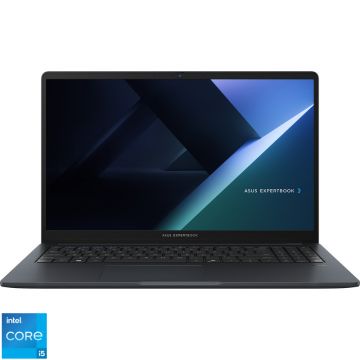 Laptop ASUS 15.6'' ExpertBook B1 B1503CVA, FHD, Procesor Intel® Core™ i5-13500H (18M Cache, up to 4.70 GHz), 16GB DDR5, 512GB SSD, Intel Integrated Graphics, No OS, Gentle Grey