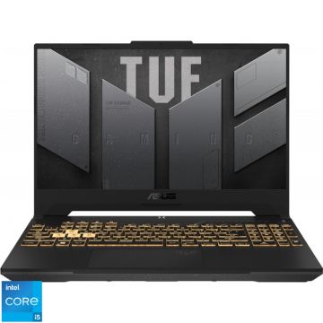Laptop ASUS Gaming 15.6'' TUF F15 FX507ZC4, FHD 144Hz, Procesor Intel® Core™ i5-12500H (18M Cache, up to 4.50 GHz), 16GB DDR4, 1TB SSD, GeForce RTX 3050 4GB, No OS, Jaeger Gray